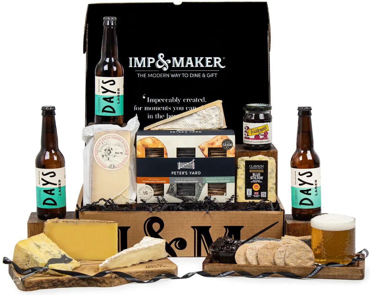 Non - Alcoholic Lager & Cheese Gift Set - IMP & MAKERIMP & MAKERIMP2303