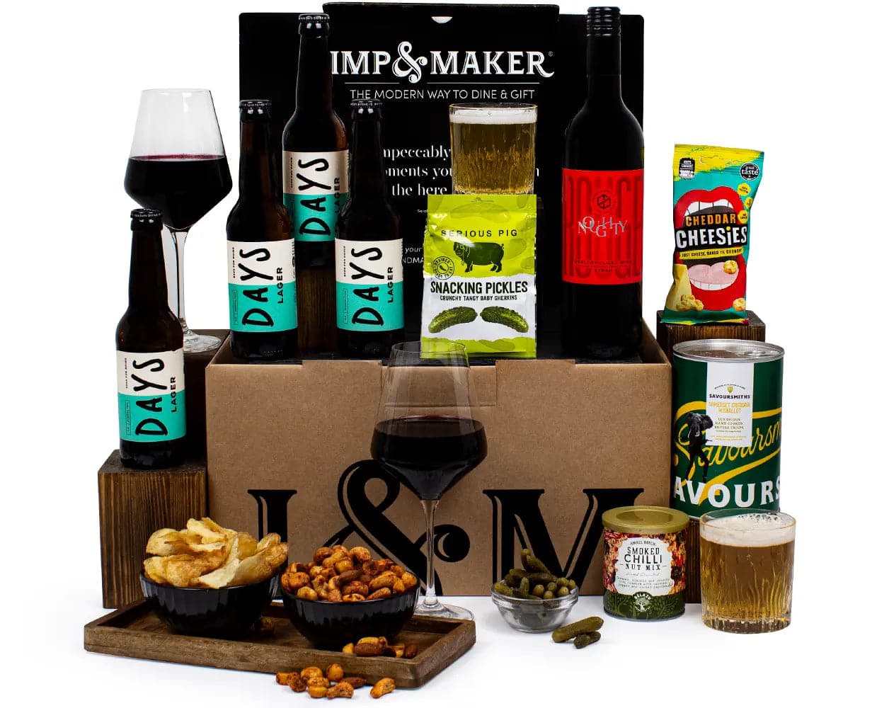 Non - Alcoholic Red Wine & Lager Pub In A Box - IMP & MAKERIMP & MAKERIMP2305