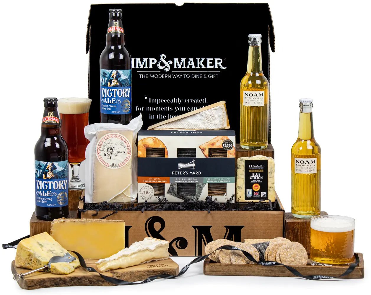 Premium Beer, Craft Ale & Artisan Cheese Board Hamper - IMP & MAKERIMP & MAKERIMP233