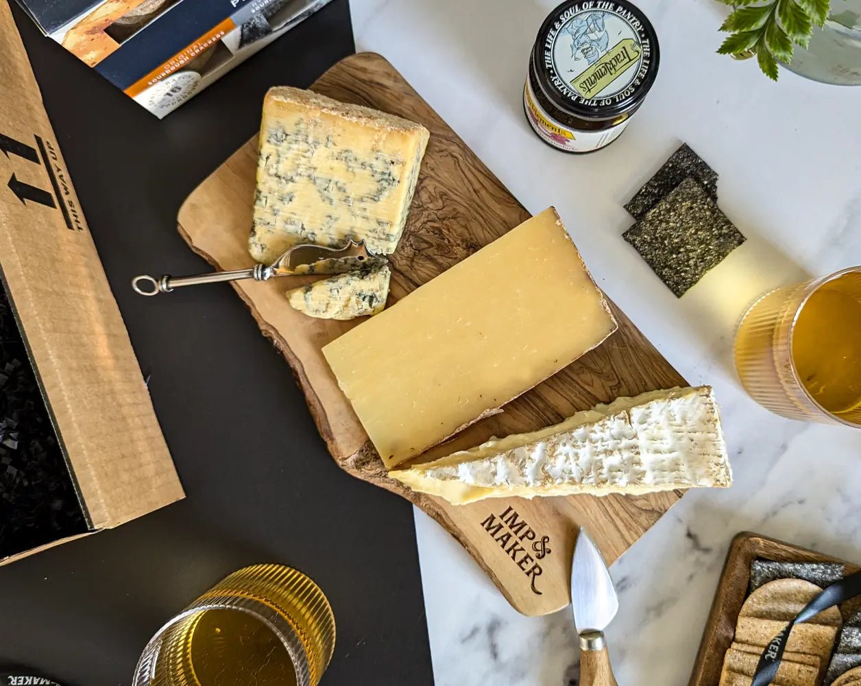 Premium Hawkstone Cider & Cheese Board Gift Hamper - IMP & MAKERIMP & MAKERIMP2309