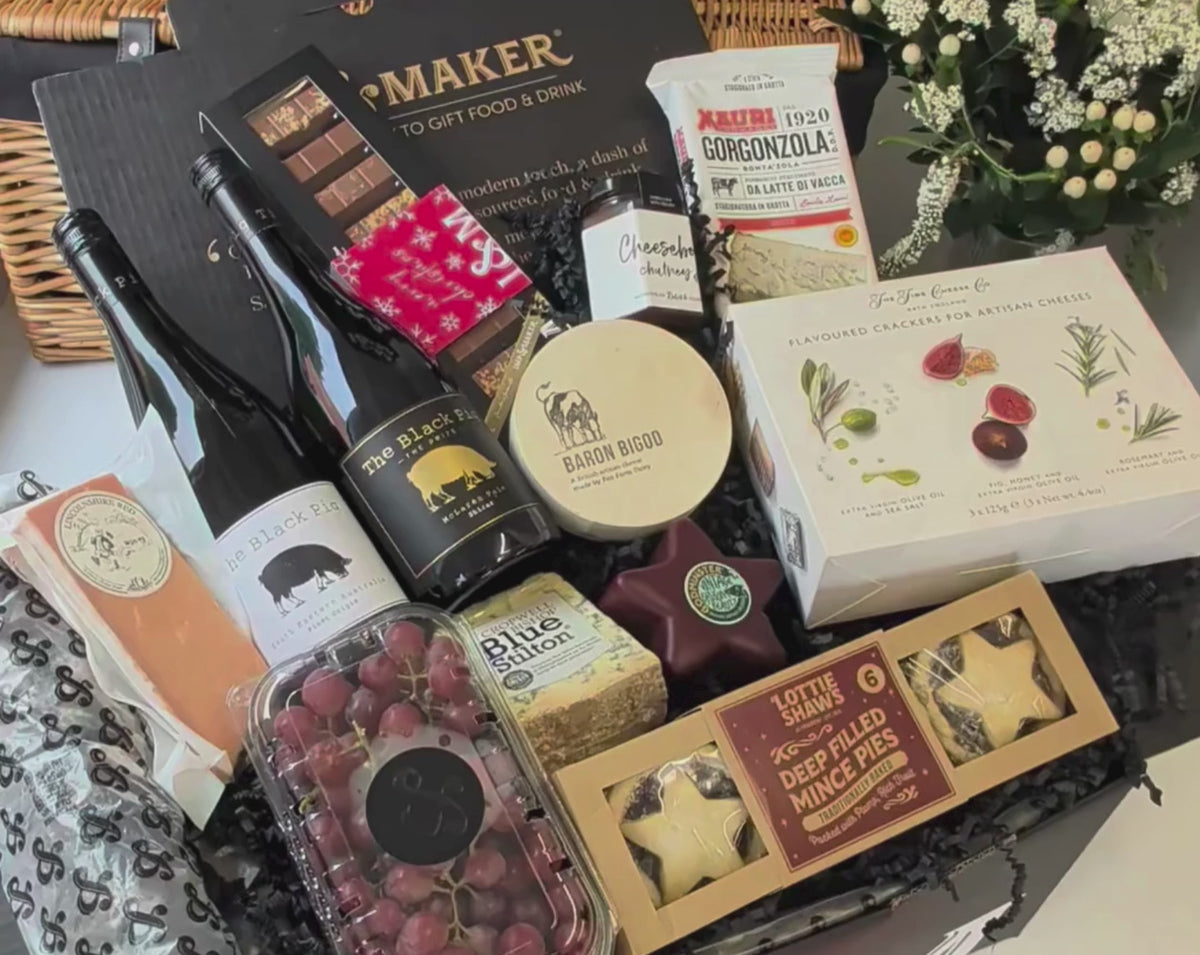 The Perfect Christmas Pairing Cheese and Wine Hamper