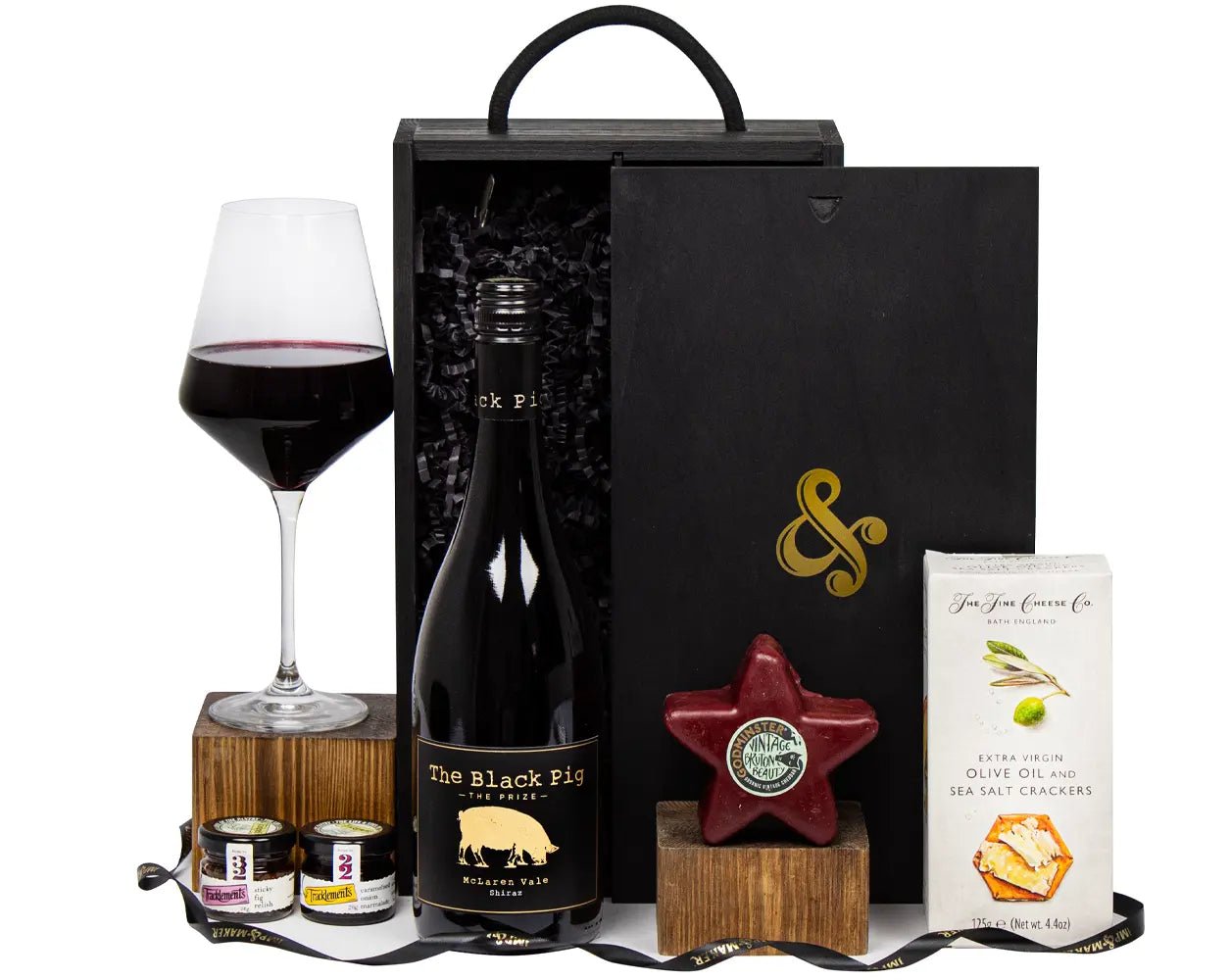 Red Wine & Christmas Cheese, Crackers in Wooden Box - IMP & MAKERIMP & MAKERXMAS24 - 43