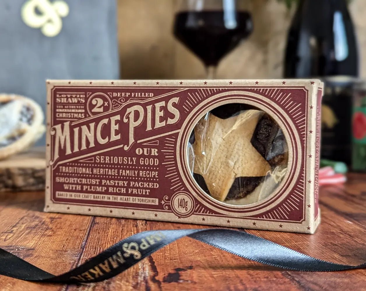 Red Wine & Festive Sweet Treats in a Wooden Box - IMP & MAKERIMP & MAKERXMAS24 - 46