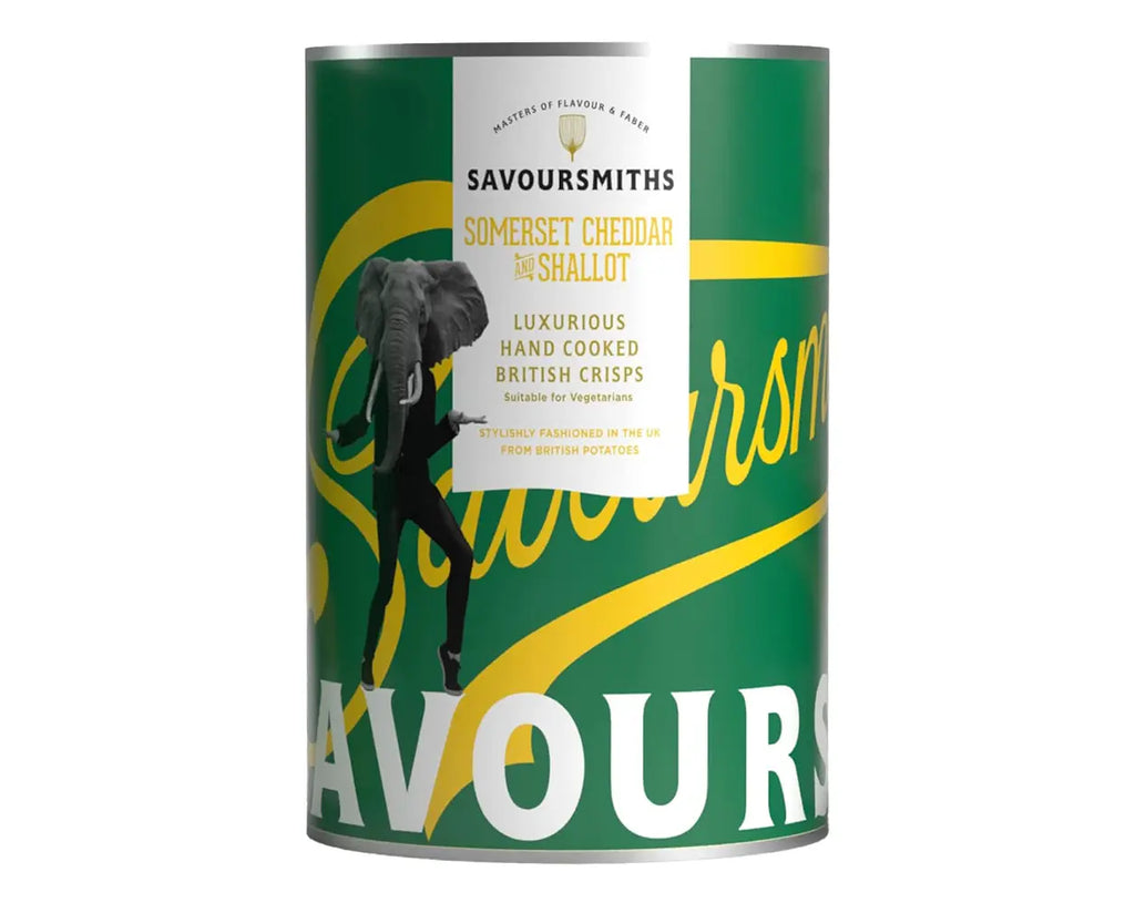 Savoursmiths 100g Tin Cheddar & Shallot - IMP & MAKER