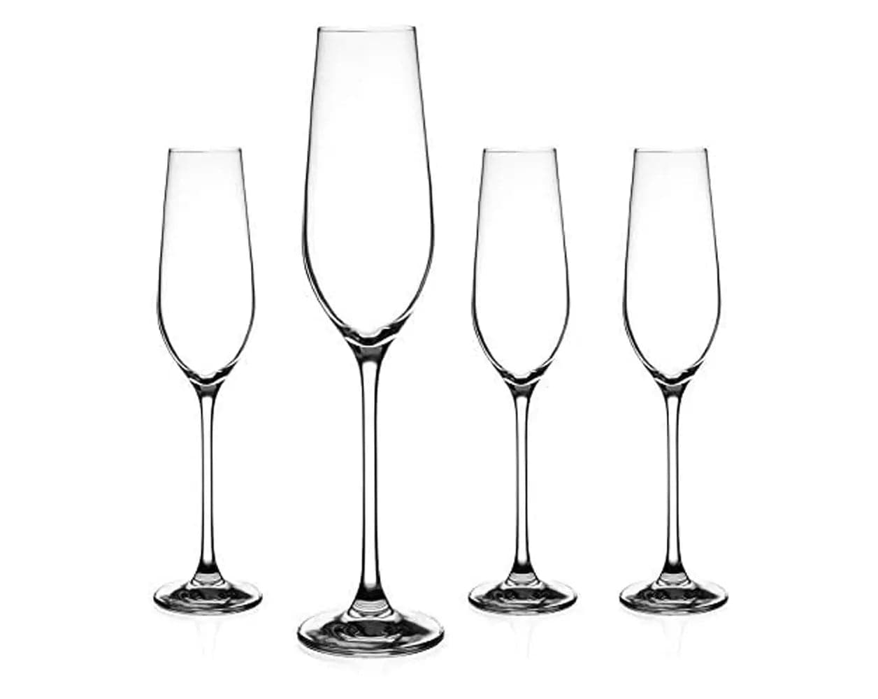 Set of 4 Diamante Champagne Flutes - IMP & MAKER