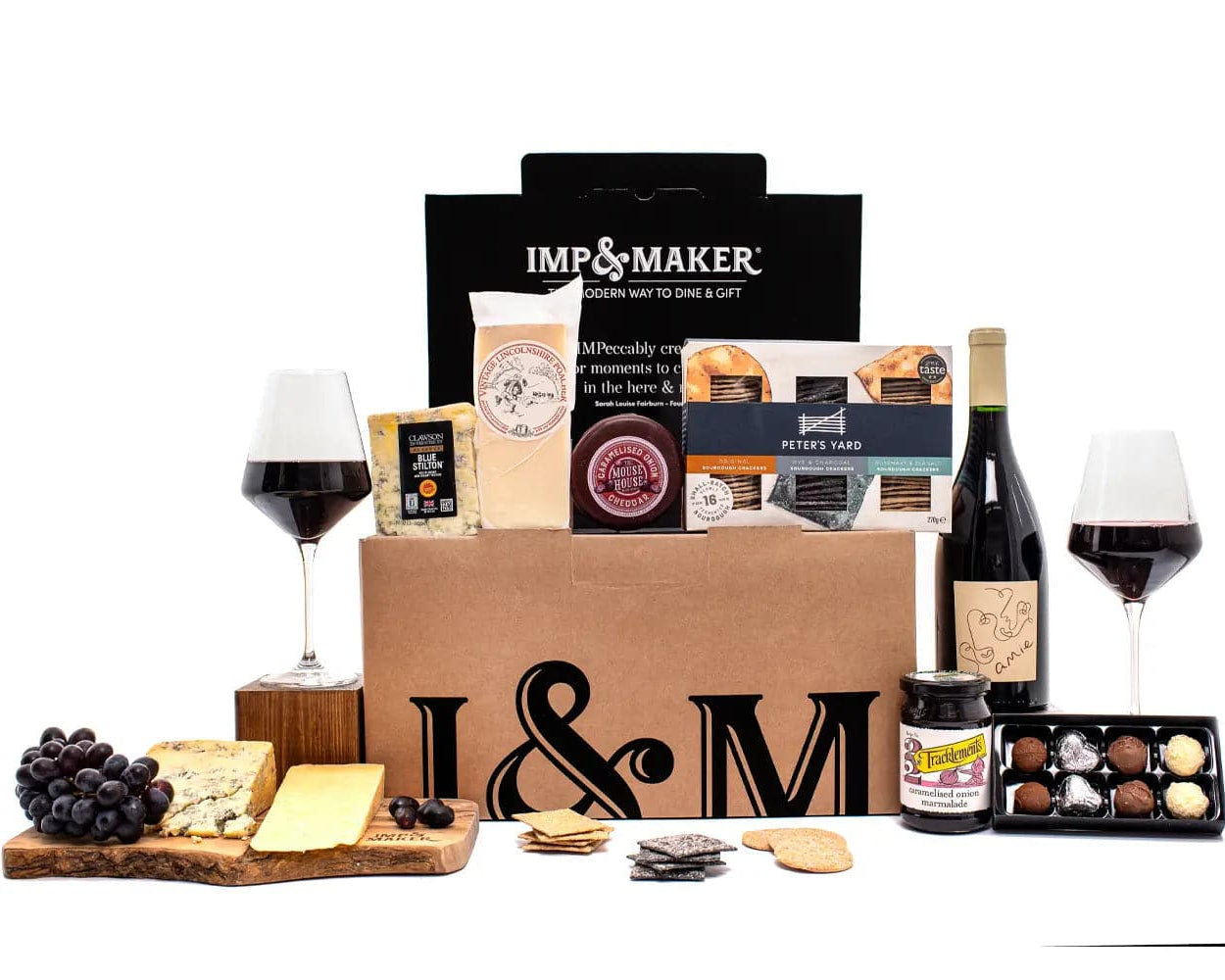 Signature Amie Wine and Cheese Hamper - IMP & MAKER