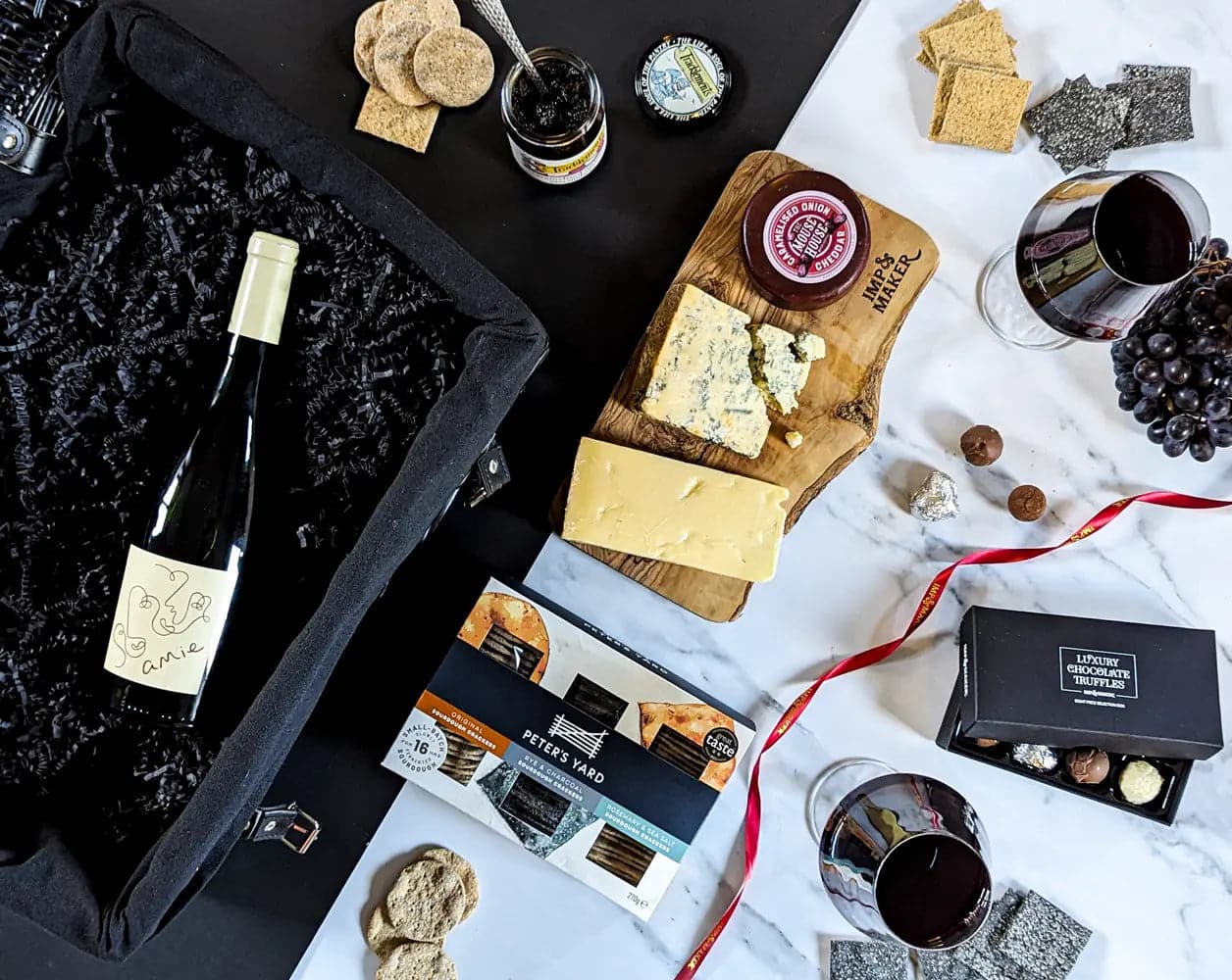 Signature Amie Wine and Cheese Hamper - IMP & MAKER