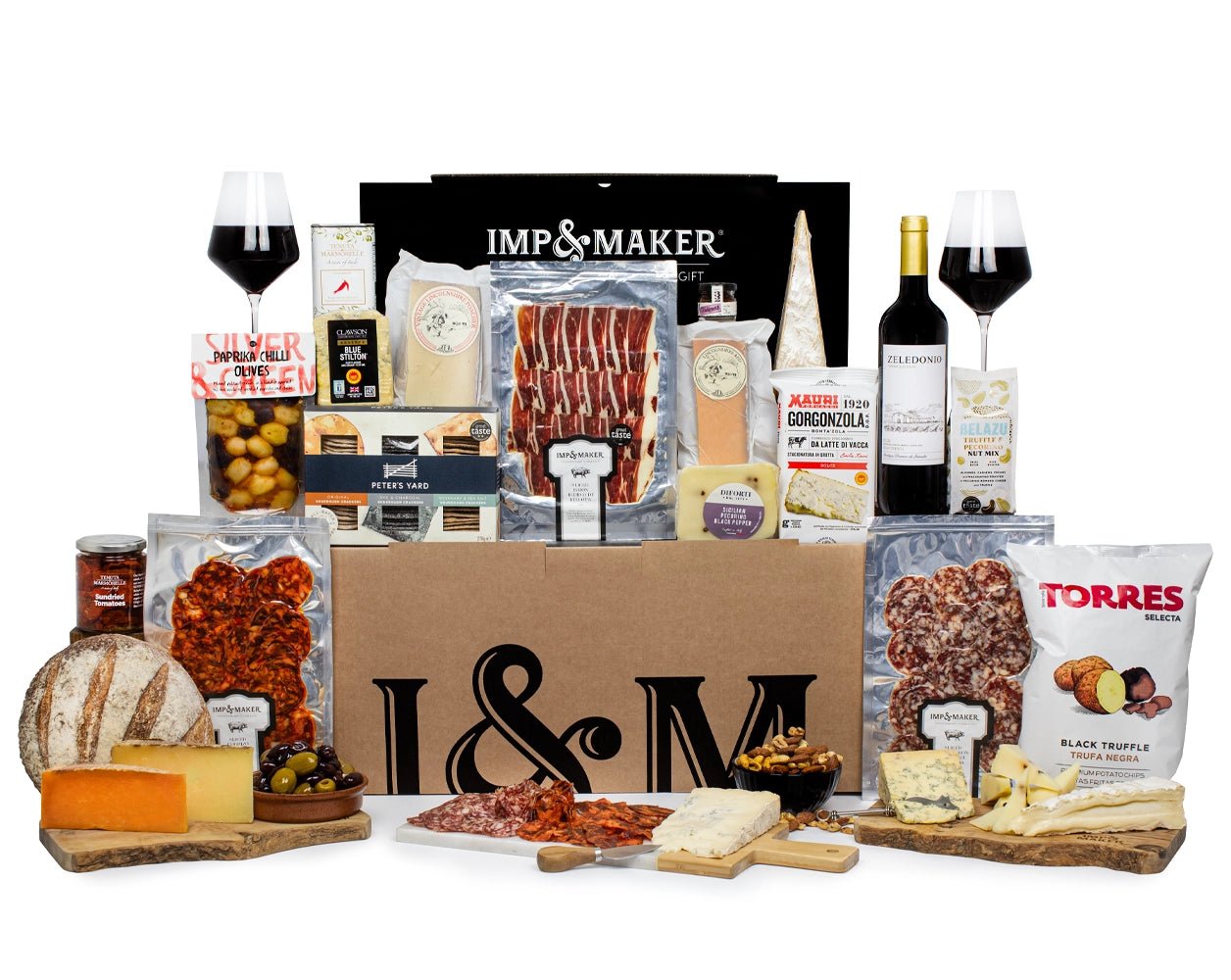 Signature Charcuterie, Cheese & Wine Experience Hamper - IMP & MAKERIMP & MAKERIMP017