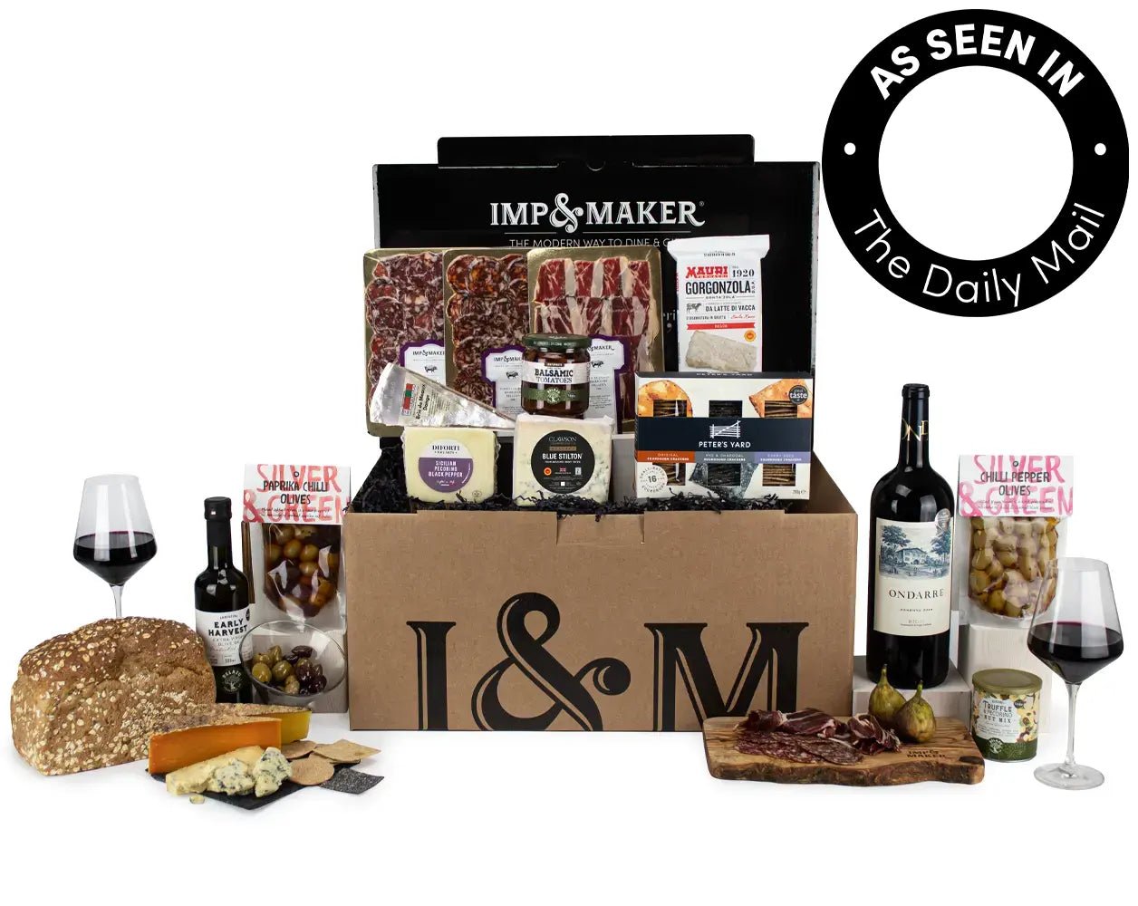 Signature Charcuterie, Cheese & Wine Hamper - IMP & MAKER