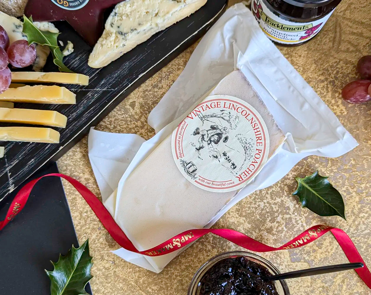 Signature Christmas Cheese Board & Red Wine Gift Hamper| IMP & MAKER