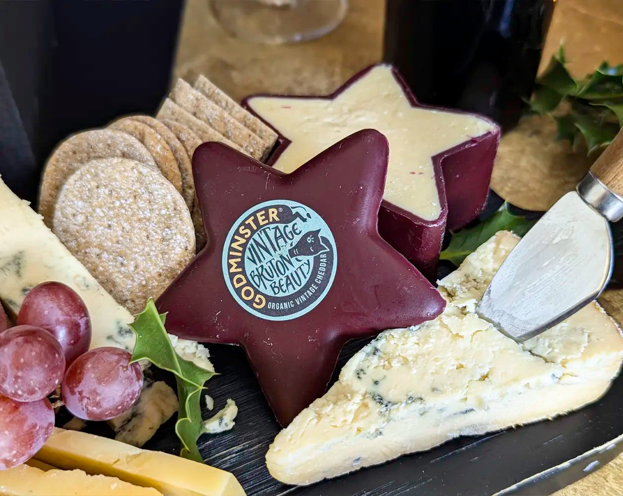 Signature Christmas Cheese Board & Red Wine Gift Hamper| IMP & MAKER