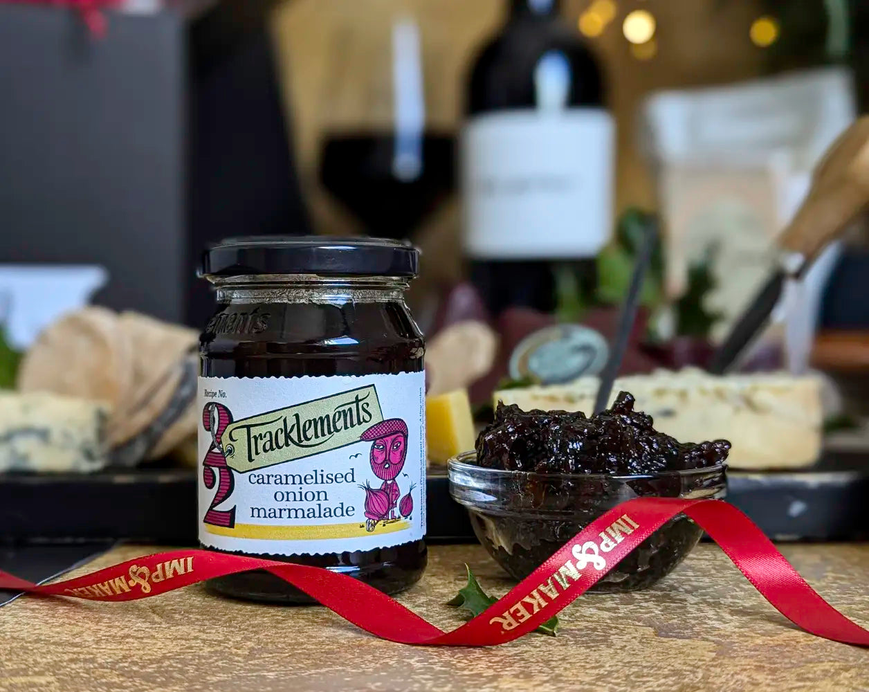 Signature Christmas Cheese Board & Red Wine Gift Hamper| IMP & MAKER