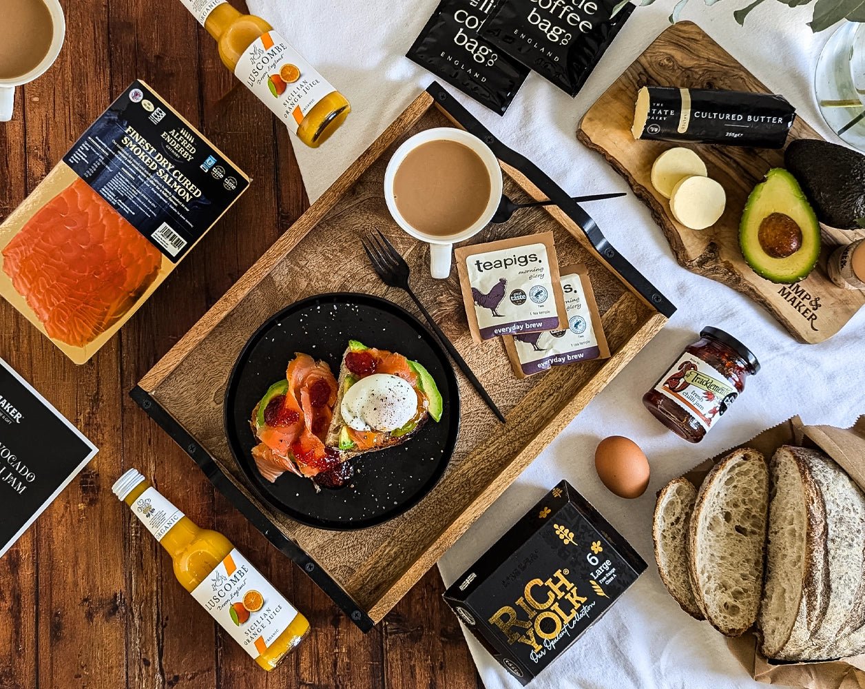 Signature Smoked Salmon Eggs & Sourdough Breakfast Hamper - IMP & MAKERIMP & MAKERIMP918IMP & MAKERSignature Smoked Salmon Eggs & Sourdough Breakfast Hamper