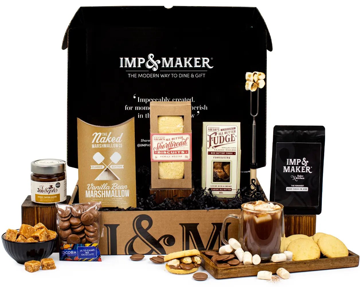 Smores & Fudge Fondue Hamper Gift Set - IMP & MAKERIMP & MAKERAW2303