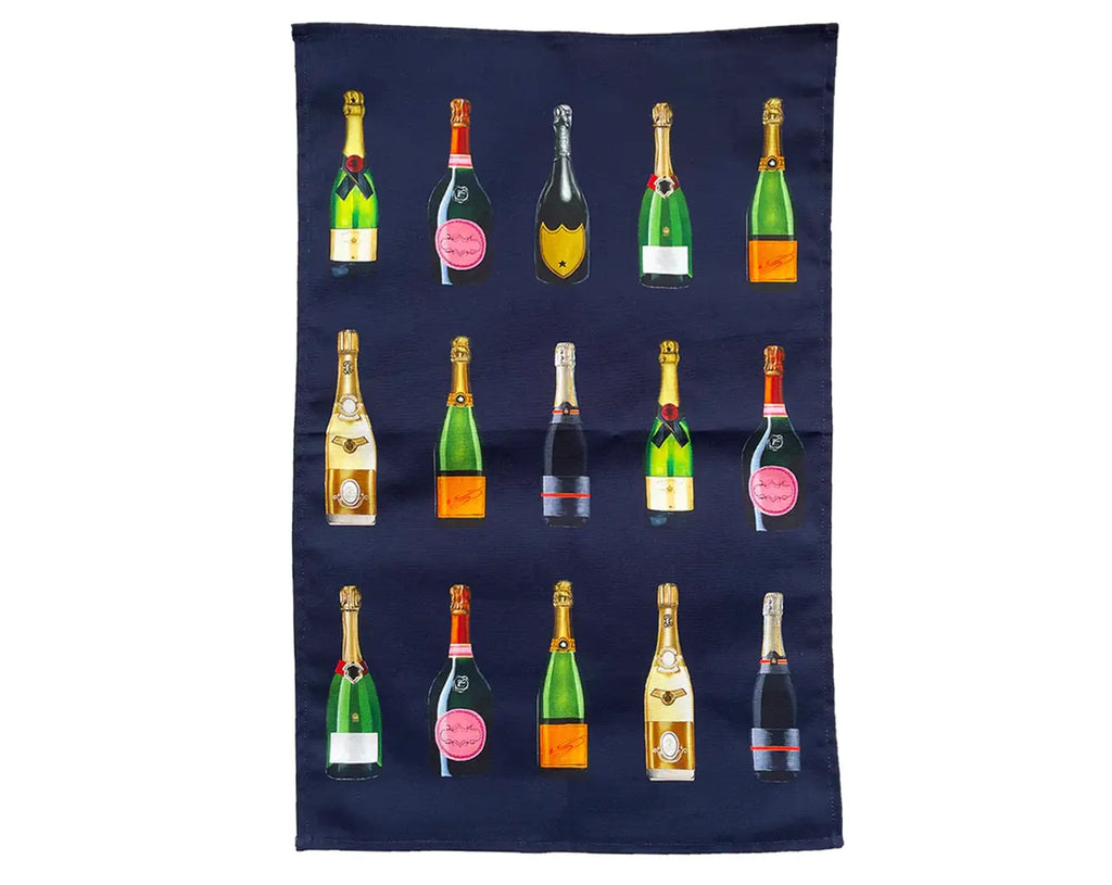 Jessica Anderton Designs Tea Towel - Champagne & Fizz - IMP & MAKER