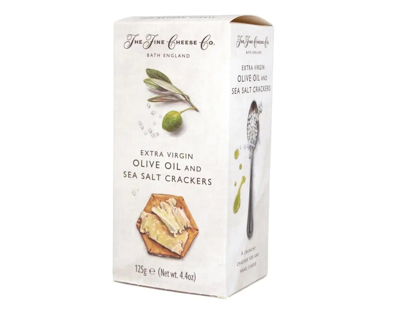 The Fine Cheese Co Sea Salt & Extra Virgin Olive Oil Crackers 125g - IMP & MAKER