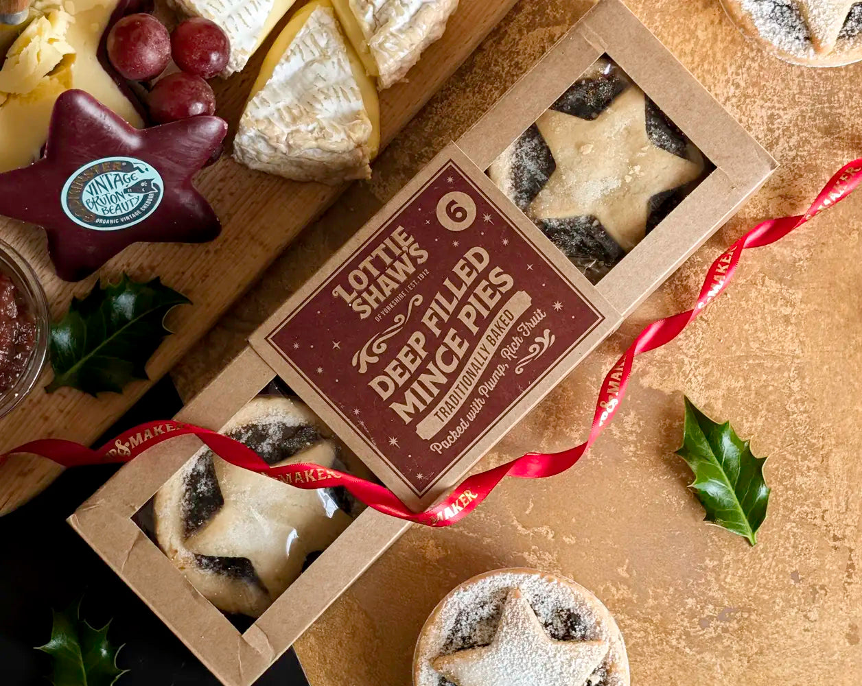 The Perfect Christmas Pairing Cheese and Wine Hamper | IMP & MAKER