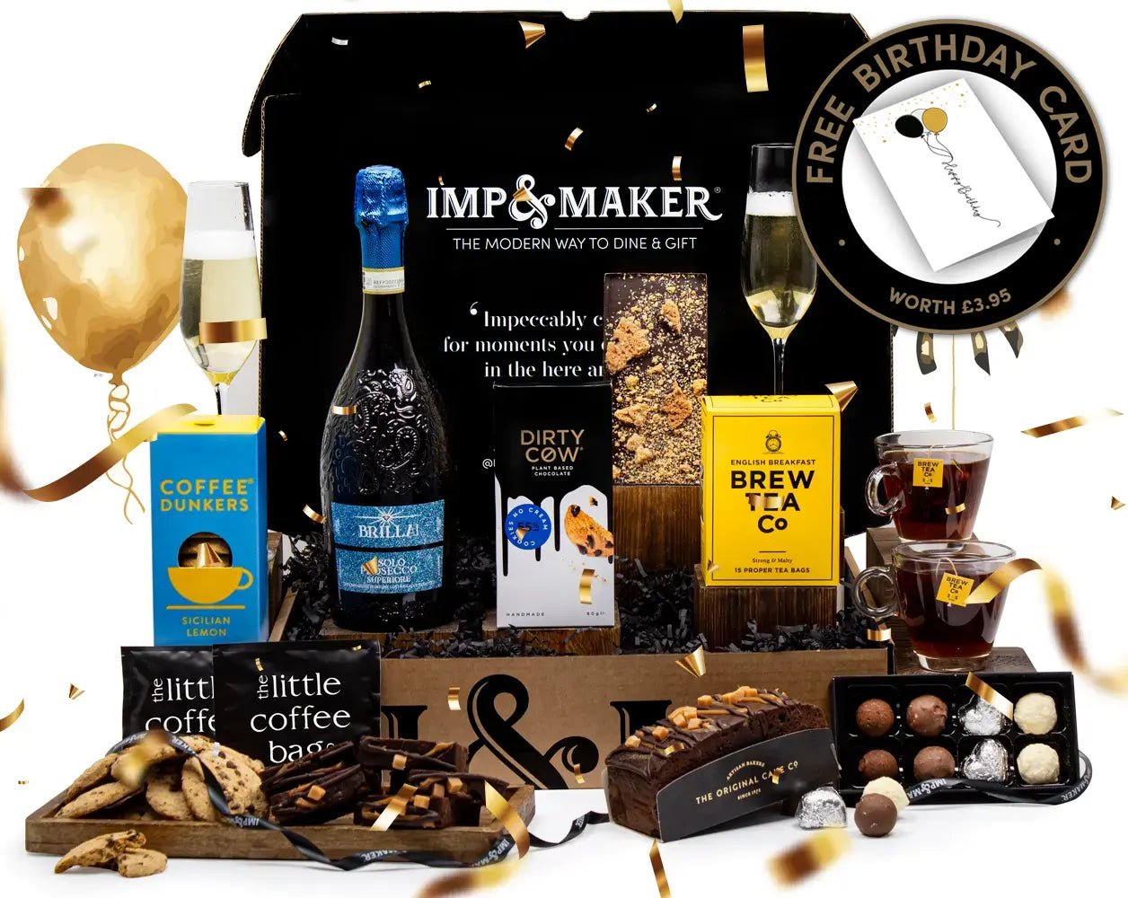 Ultimate Afternoon Tea & Fizz Birthday Gift Set - IMP & MAKER