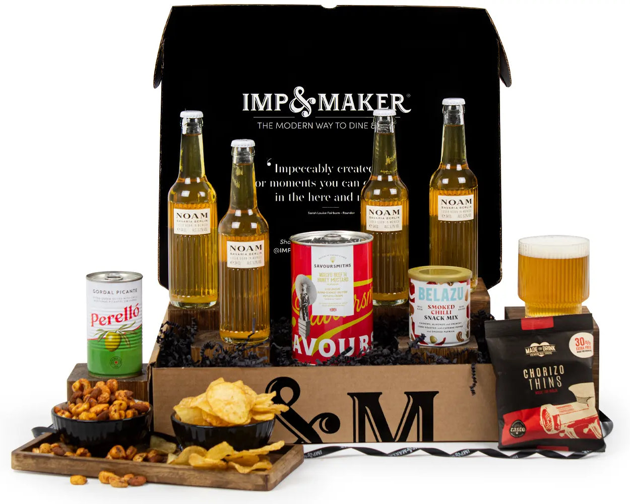 Ultimate Beer & Snacks Gift Set - IMP & MAKER
