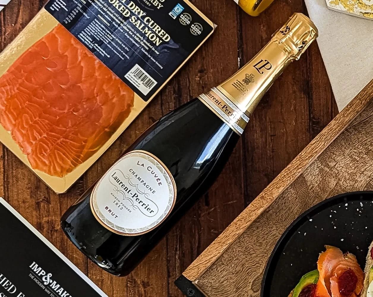 Ultimate Champagne & Smoked Salmon Breakfast Hamper - IMP & MAKER