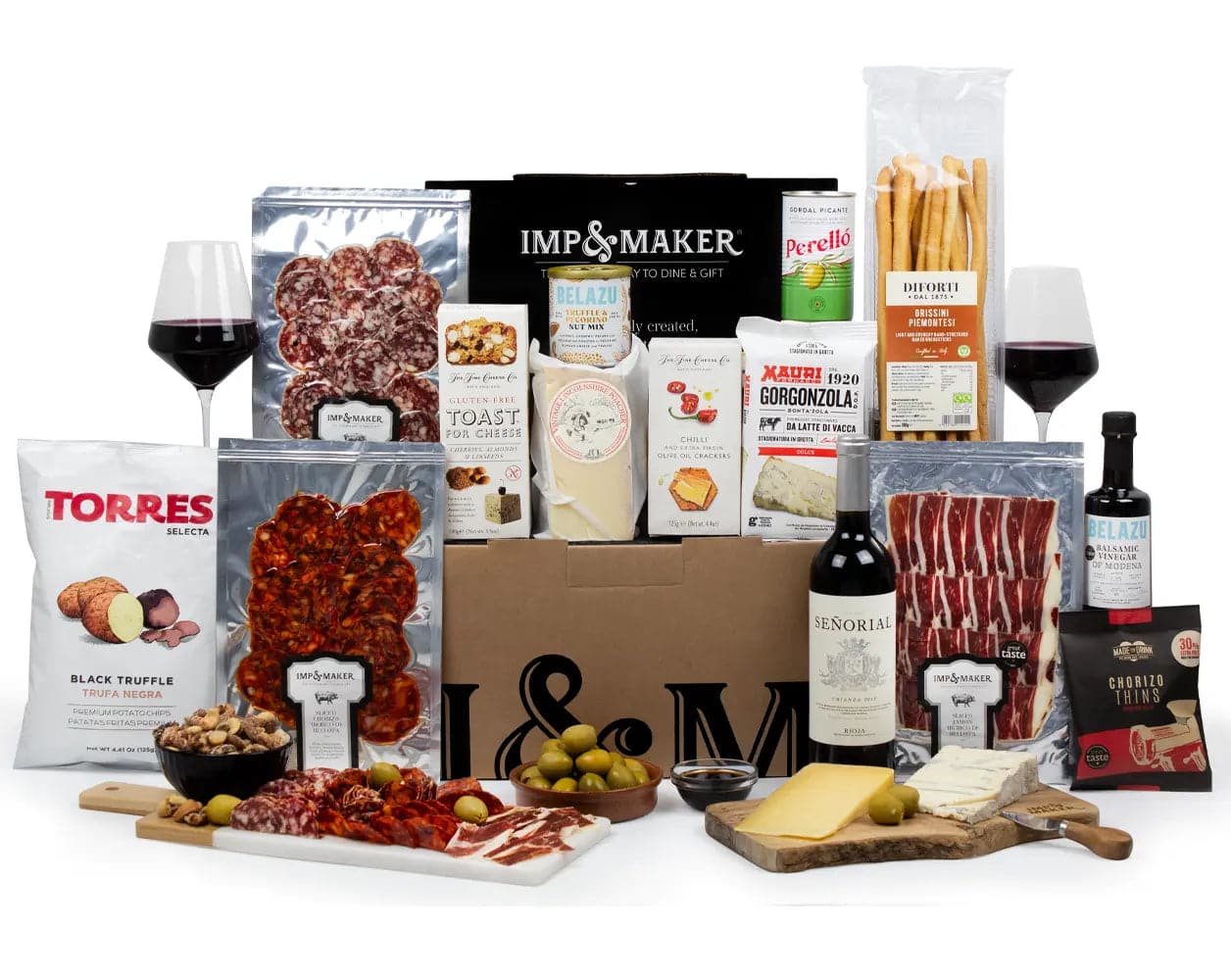 Ultimate Charcuterie & Wine Hamper - IMP & MAKER