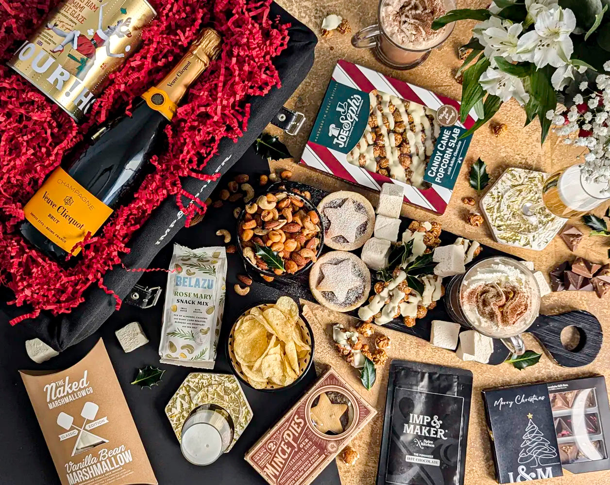Ultimate Christmas Champagne Movie Night Gift Hamper | IMP & MAKER