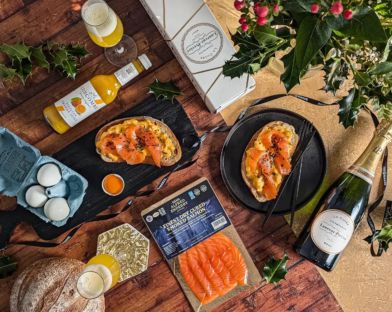 Ultimate Festive Laurent Perrier Champagne Breakfast Hamper - IMP & MAKER