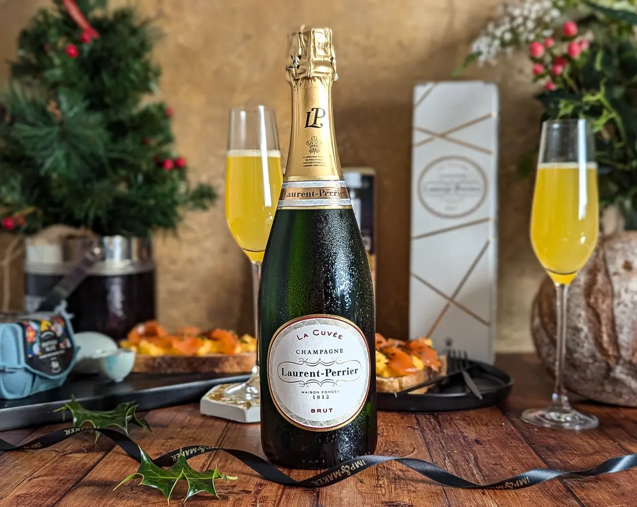 Ultimate Festive Laurent Perrier Champagne Breakfast Hamper - IMP & MAKER