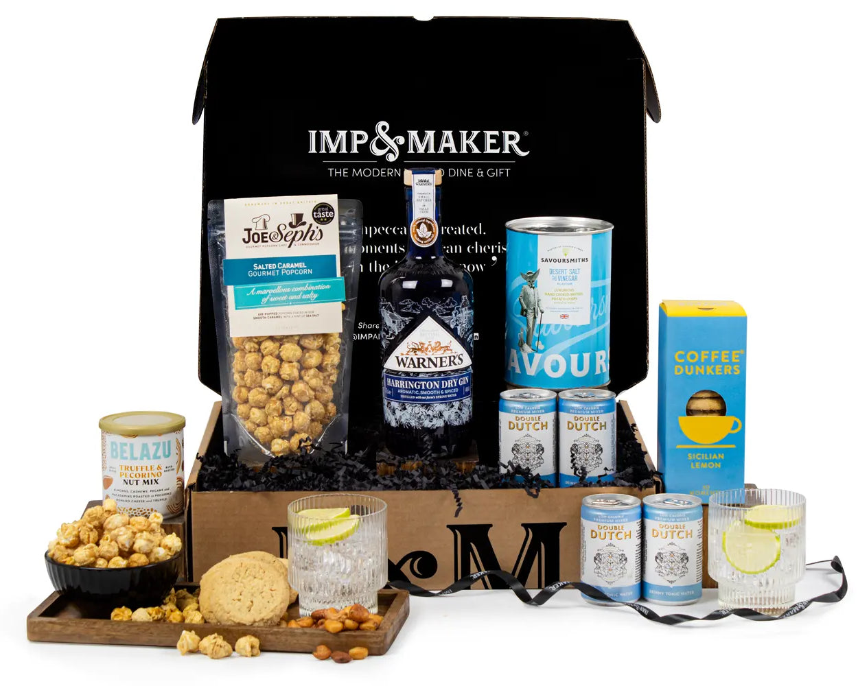 Ultimate Gin & Snacks Gift Set - IMP & MAKER