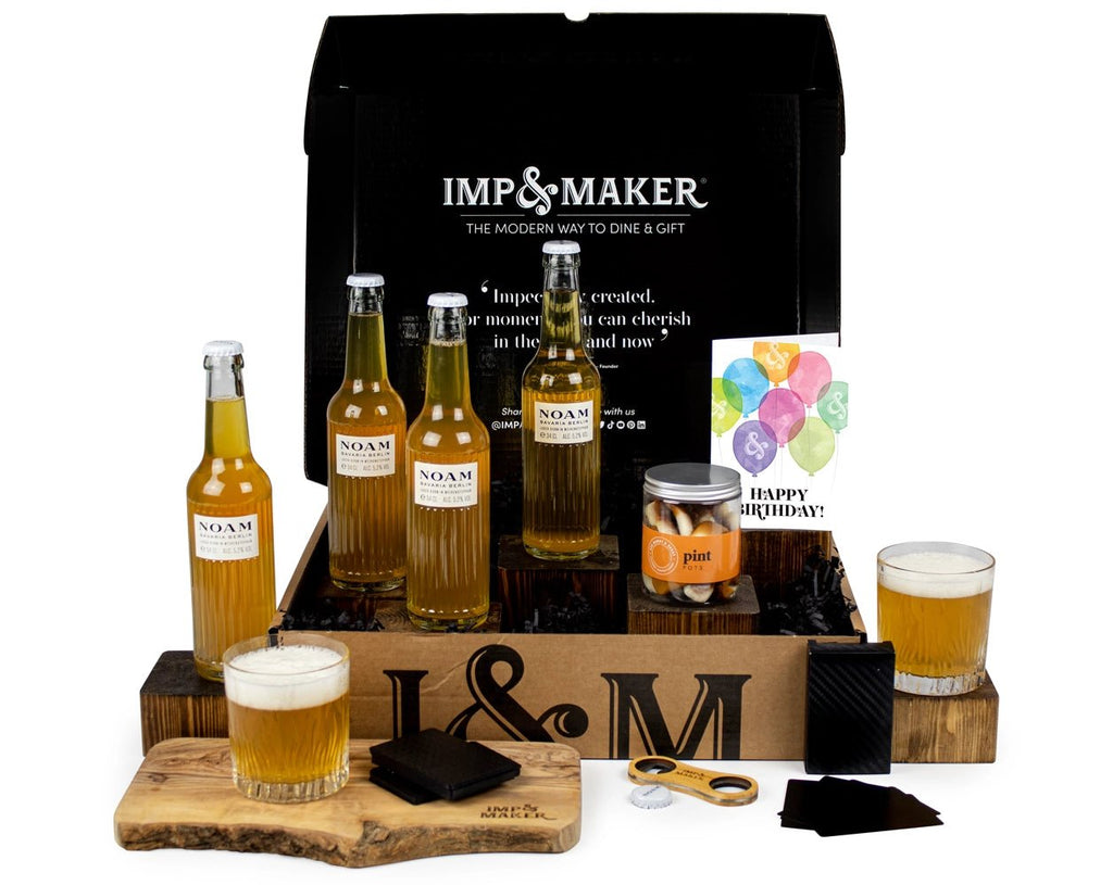 Beer, Cards & Birthday Card Gift Set - IMP & MAKER