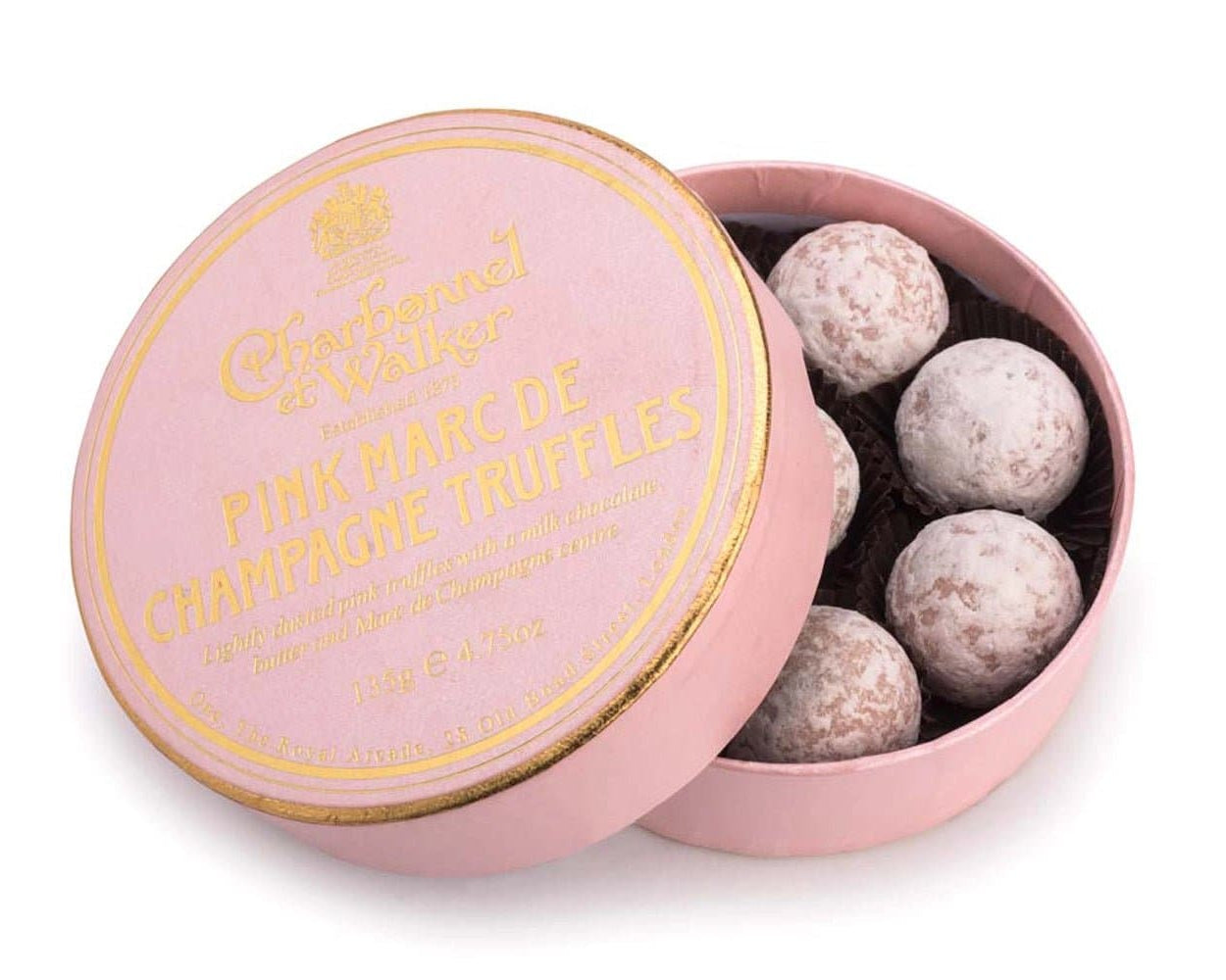 Charbonnel et Walker's Pink Marc de Champagne Chocolate Truffles 135g - IMP & MAKER