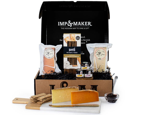 The Deluxe Gourmet Food Gift Box | Caviar, Salmon, Chocolate & Cheese Gift  Set