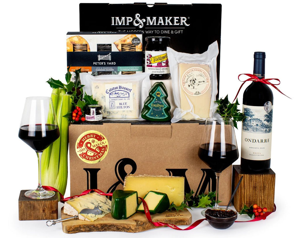 Christmas Signature Cheese & Wine Hamper - IMP & MAKER