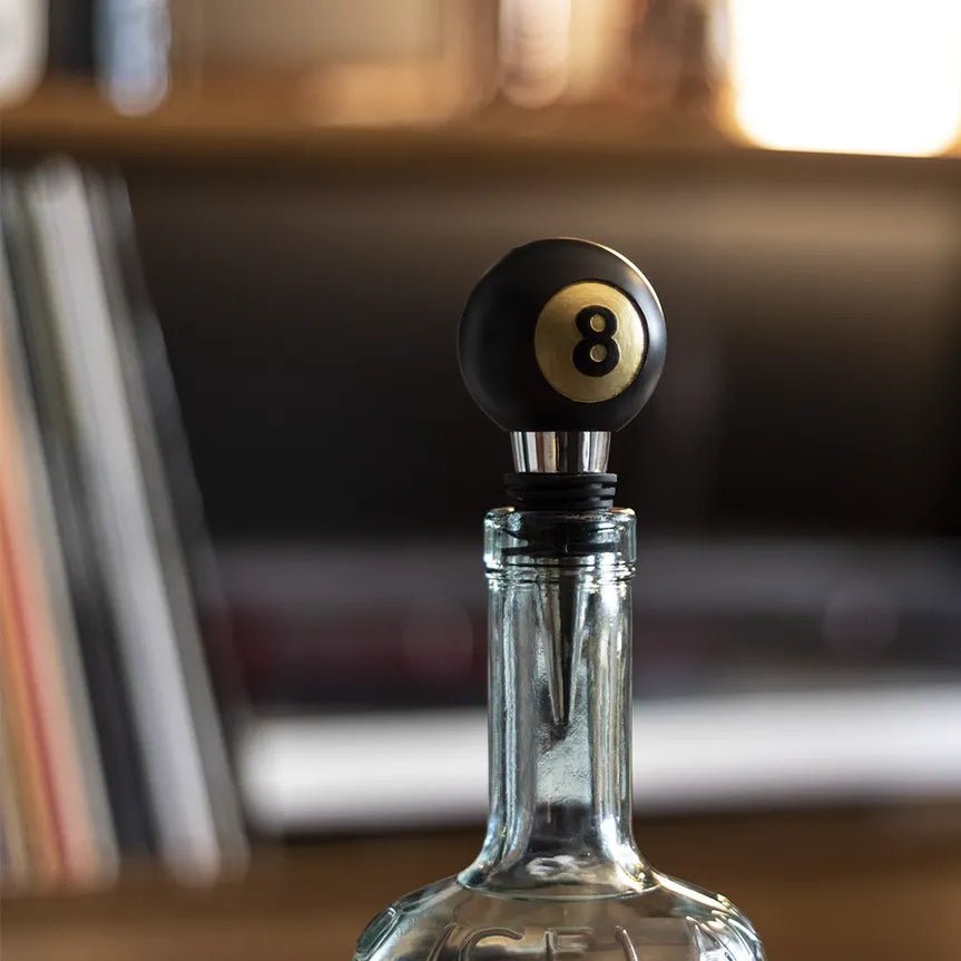 Decorative 8 Ball Style Bottle Stopper - IMP & MAKER