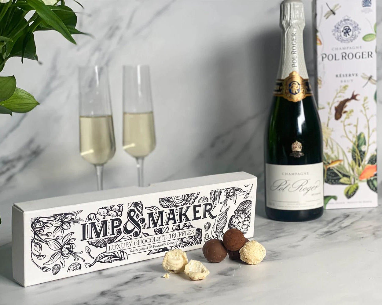 Pol Roger Champagne & Sweet Treats Hamper - IMP & MAKER