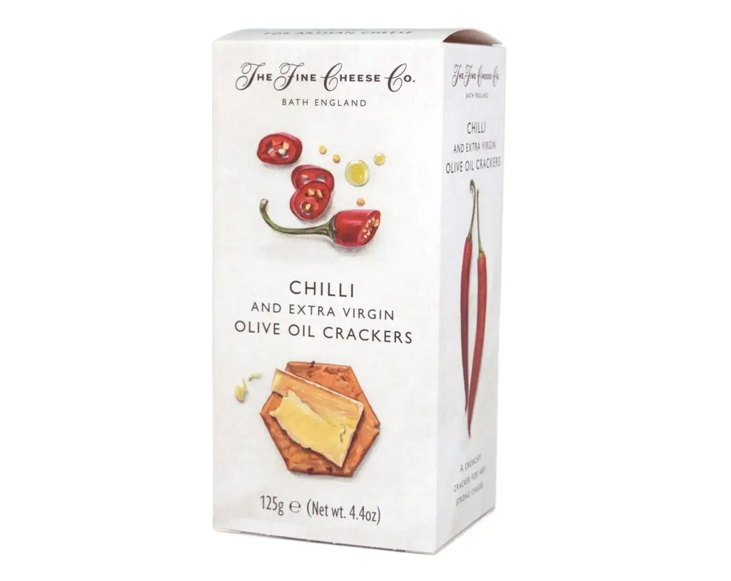 The Fine Cheese Co Chilli and Extra Virgin Olive Oil Crackers 125g - IMP & MAKER