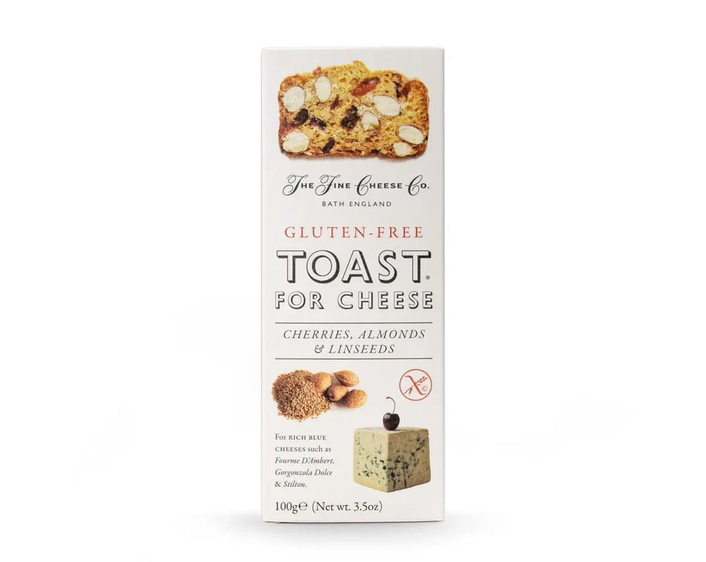 The Fine Cheese Co Gluten-Free Toast for Cheese Cherries, Almonds & Linseeds 100g - IMP & MAKER