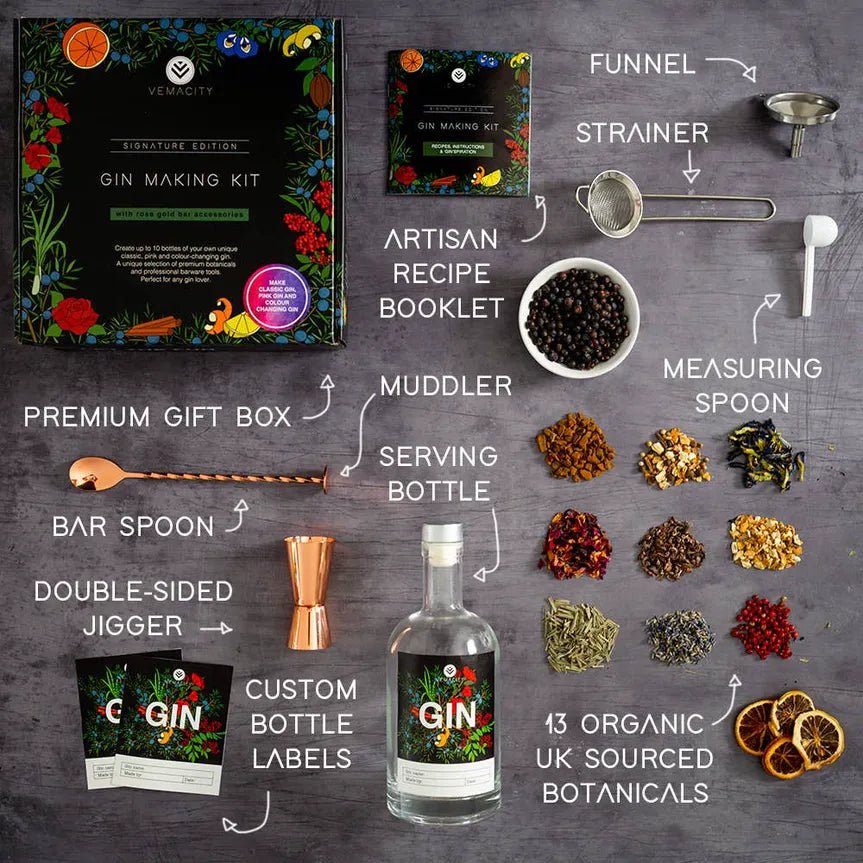 Vemacity Premium Craft Gin Making Kit - IMP & MAKER
