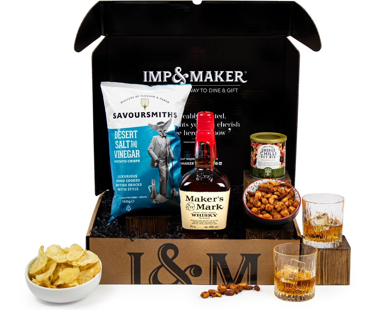 Whisky & Snacks Hamper - IMP & MAKER