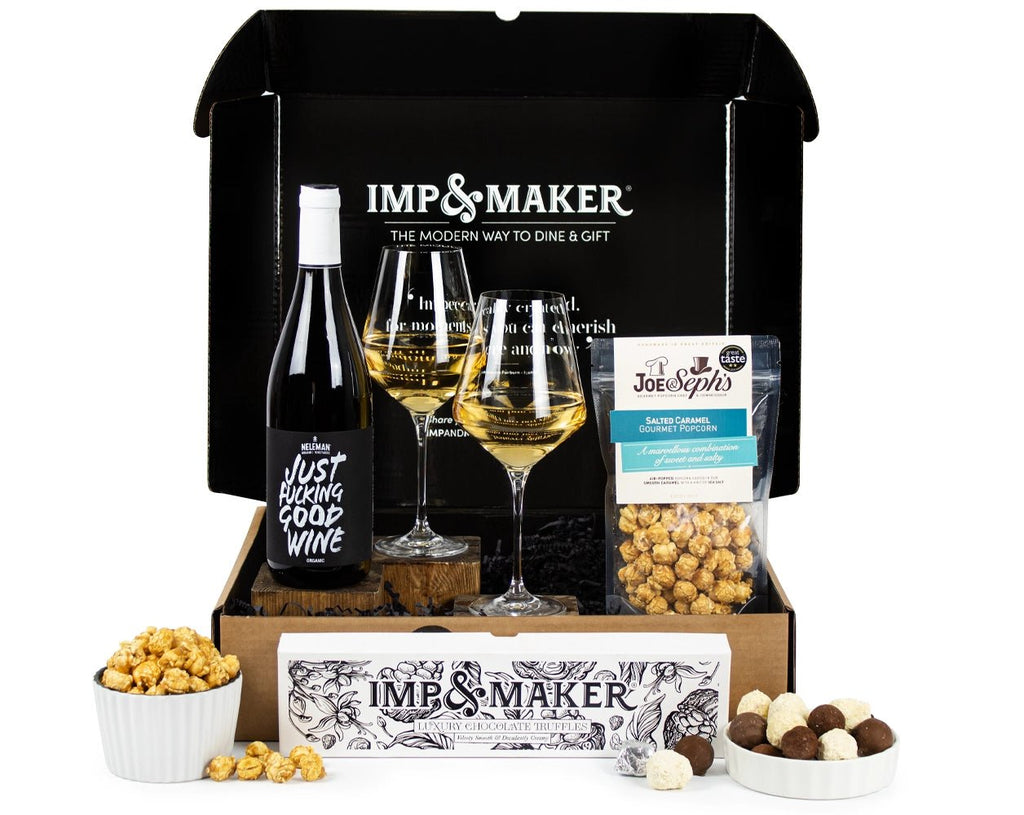 White Wine & Treats Hamper - IMP & MAKER