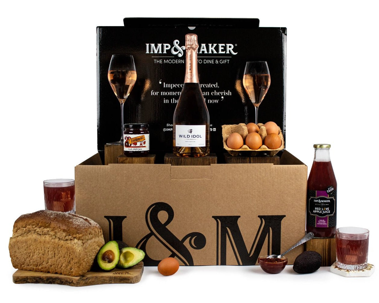 Wild Idol Alcohol-Free Rosé Breakfast Gift Box - IMP & MAKER