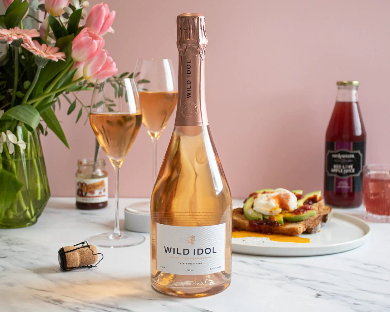 Wild Idol Alcohol-Free Rosé Breakfast Gift Box - IMP & MAKER